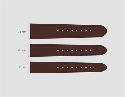 vintage watch strap size guide.